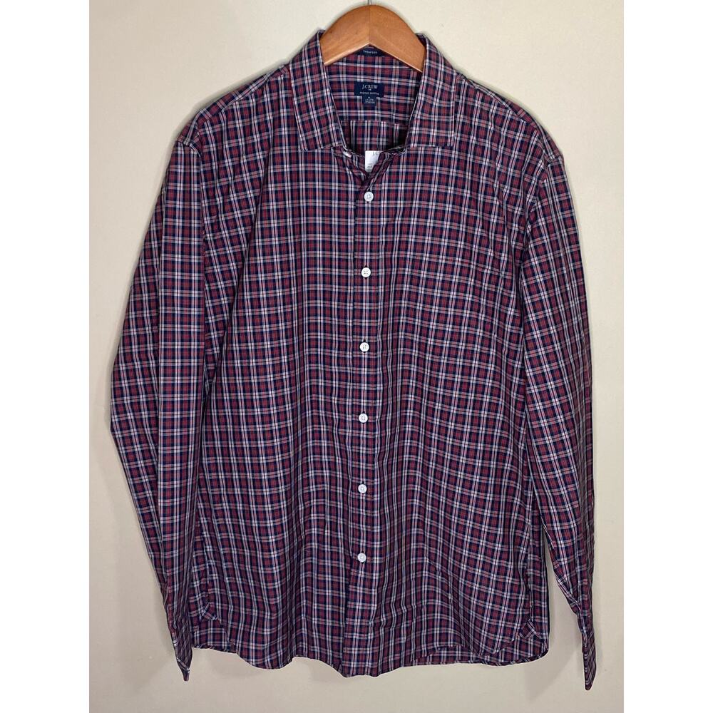 NWT J Crew Shirt Men's XL 17-17.5 Long Sleeve Button Down 100% Cotton Thompson